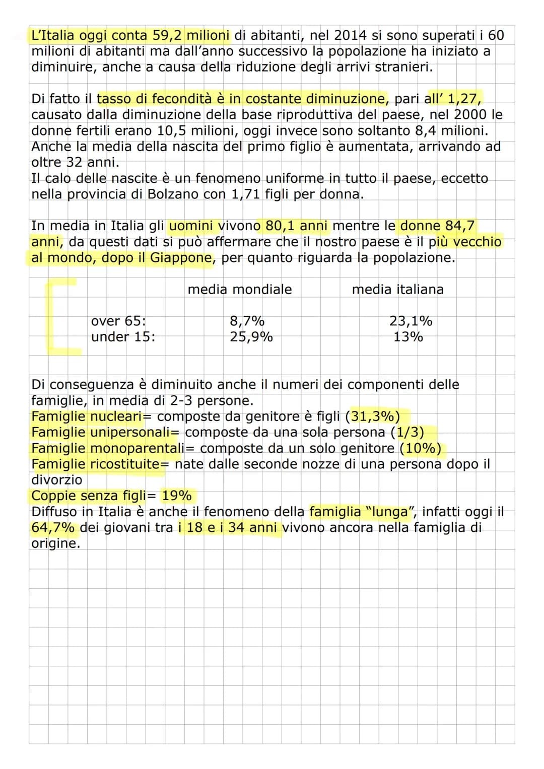 LA POPOLAZIONE
EUROPEA
La popolazione europea è di circa 747 milioni di abitanti, corrispondente al 9,6% della
popolazione mondiale.
Lo stat