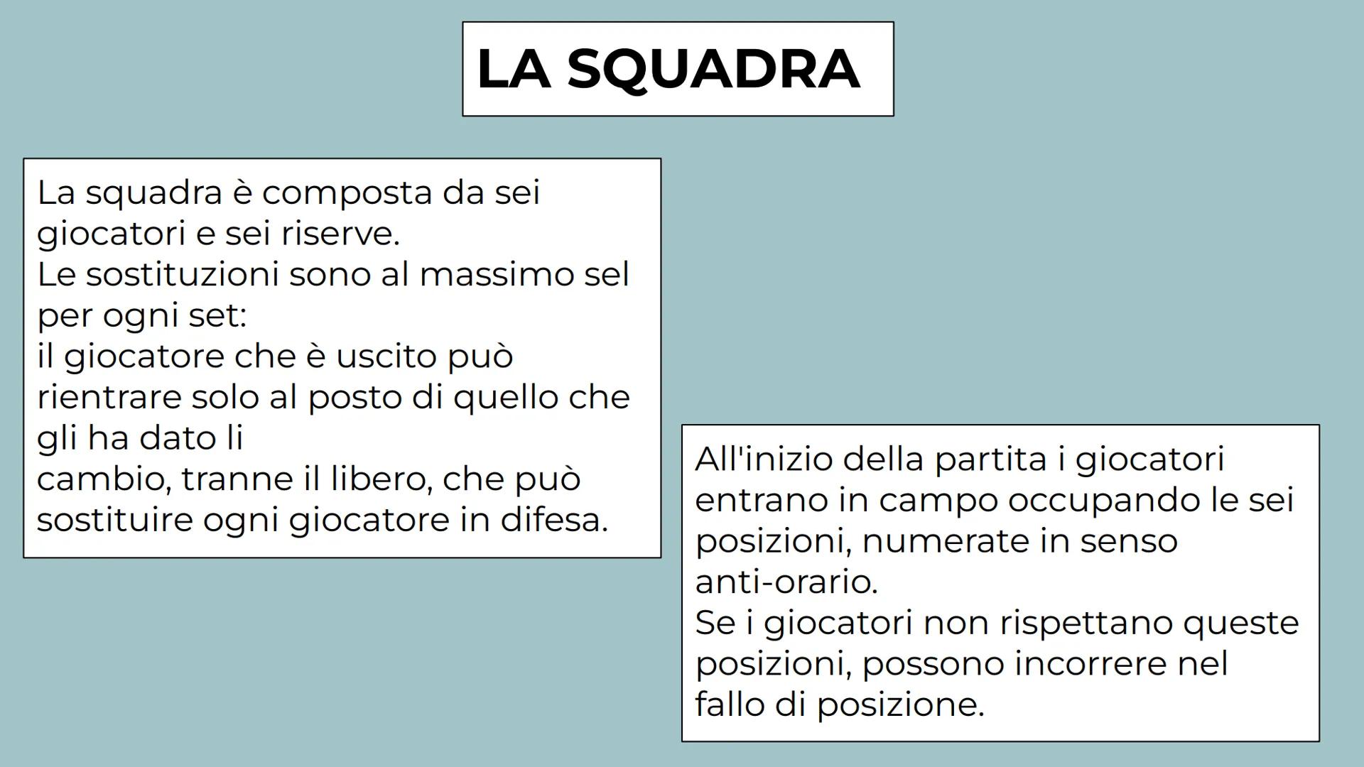 LA
PALLAVOLO
Wh Sport di squadra
Due squadre con
in campo, sei
giocatori e altri sei
in panchina per
ognuna delle
squadre.
La
Pallavolo
Spor