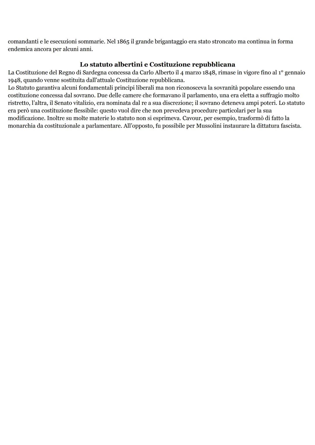 L'ETÀ DELLA DESTRA
L'Italia del 1861. Nel 1861 l'Italia aveva 22 milioni di abitanti. Il 70% della forza lavoro era impiegato
nell'agricoltu
