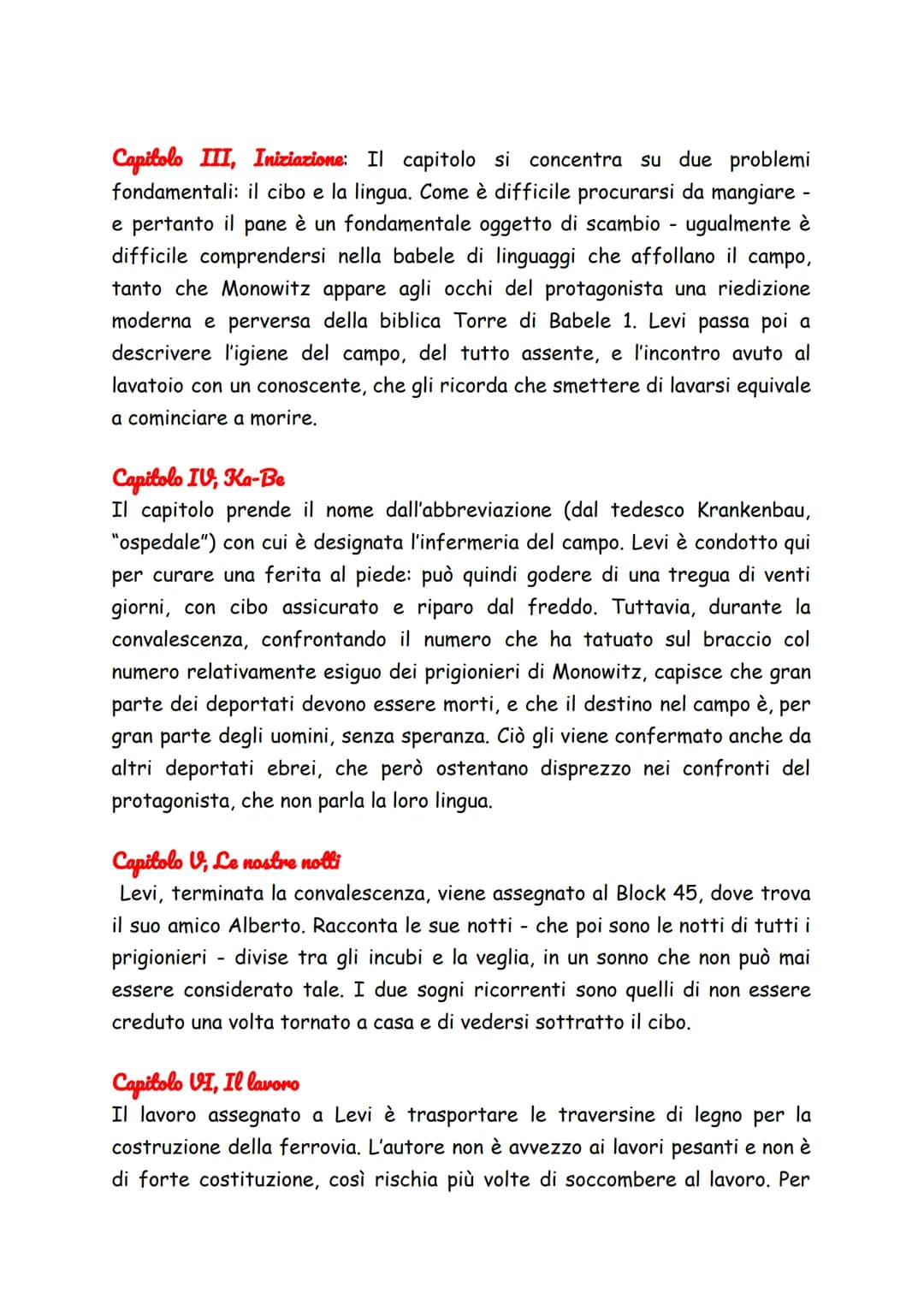 "Se questo è un uomo" di Primo Levi
Se questo è un uomo descrive l'epopea vissuta da Levi, dalla deportazione
in un campo di lavoro di Monow