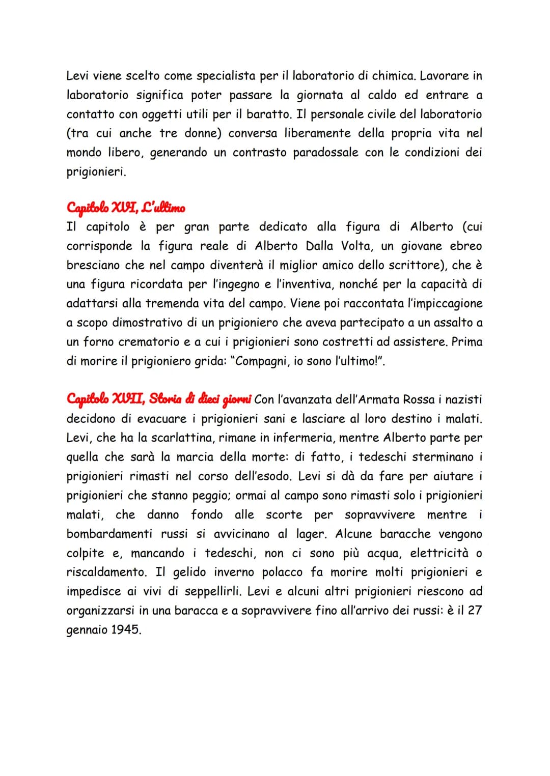 "Se questo è un uomo" di Primo Levi
Se questo è un uomo descrive l'epopea vissuta da Levi, dalla deportazione
in un campo di lavoro di Monow