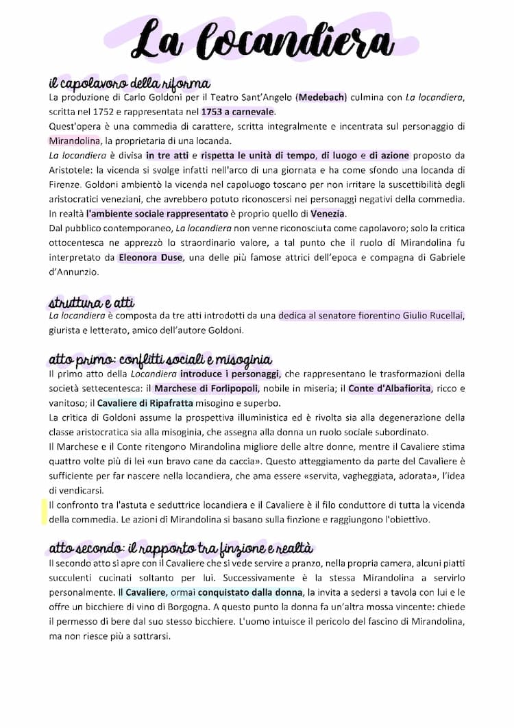 Know LA LOCANDIERA - CARLO GOLDONI thumbnail
