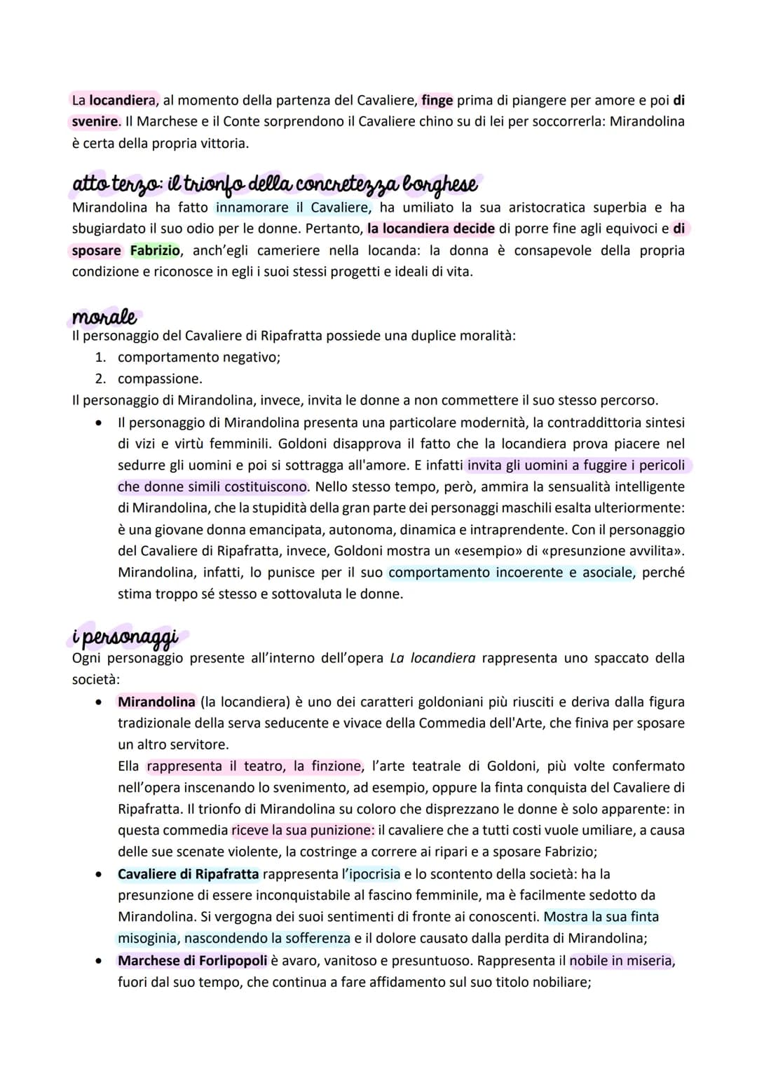 La Cocandiera
il capolavoro della riforma
La produzione di Carlo Goldoni per il Teatro Sant'Angelo (Medebach) culmina con La locandiera,
scr
