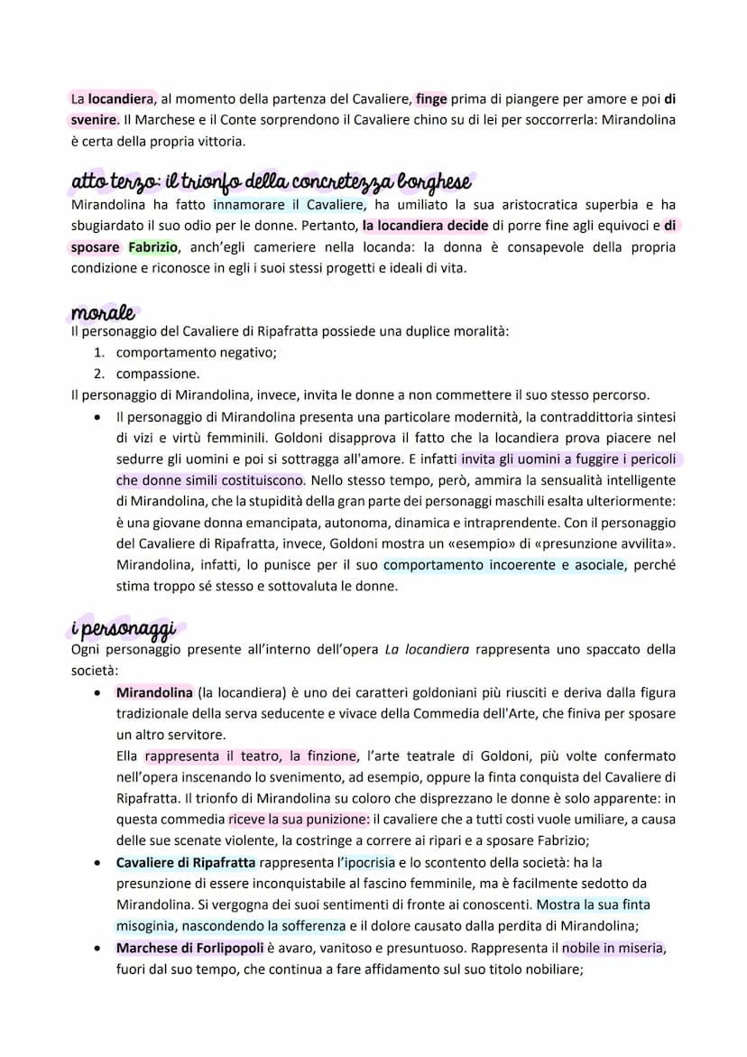 La Cocandiera
il capolavoro della riforma
La produzione di Carlo Goldoni per il Teatro Sant'Angelo (Medebach) culmina con La locandiera,
scr