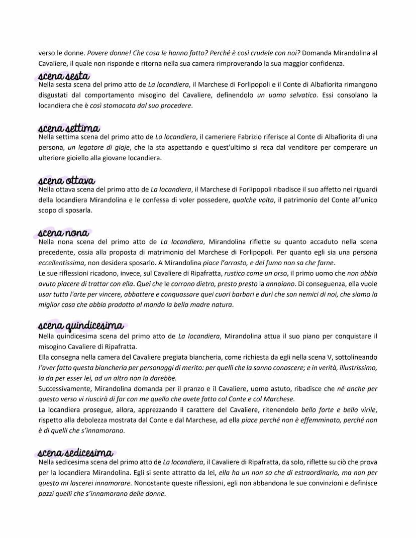 La Cocandiera
il capolavoro della riforma
La produzione di Carlo Goldoni per il Teatro Sant'Angelo (Medebach) culmina con La locandiera,
scr