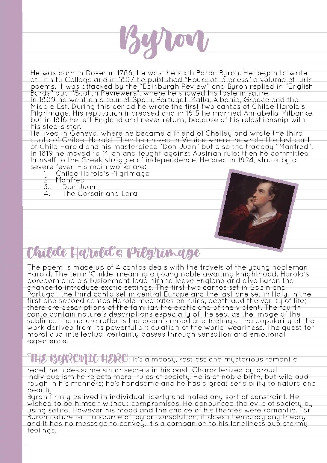 Analisi di Byron e la sua Opera 'Apostrophe to the Ocean'