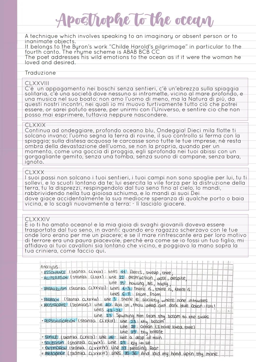 Byron
He was born in Dover in 1788; he was the sixth Baron Byron. He began to write
at Trinity College and in 1807 he published "Hours of Id