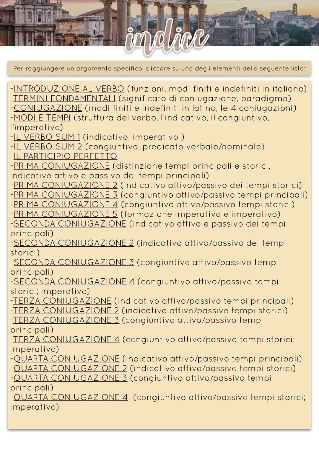 Il verbo latino