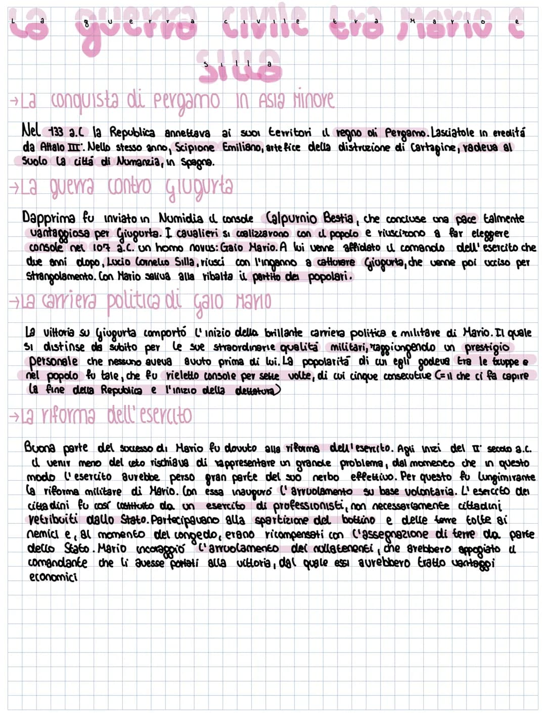 to guerra civile the mario e
علان
→ La conquista di Pergamo in Asia Minore
Nel 133 a.C la Republica annettava ai suoi territori il regno oli