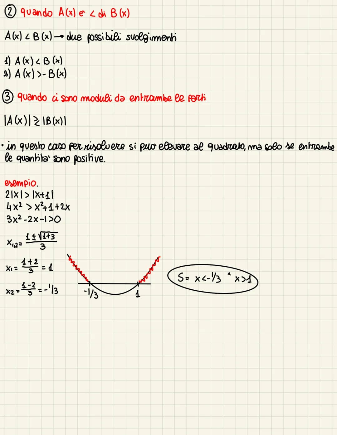 EQUAZIONI COM USLOMIRASSOLUTI
Con
• il valore assoluto e sempre una quantita positiva
151=5
1-71=7
1-√√21= √2
●
se pero c'e' un'incognita ne