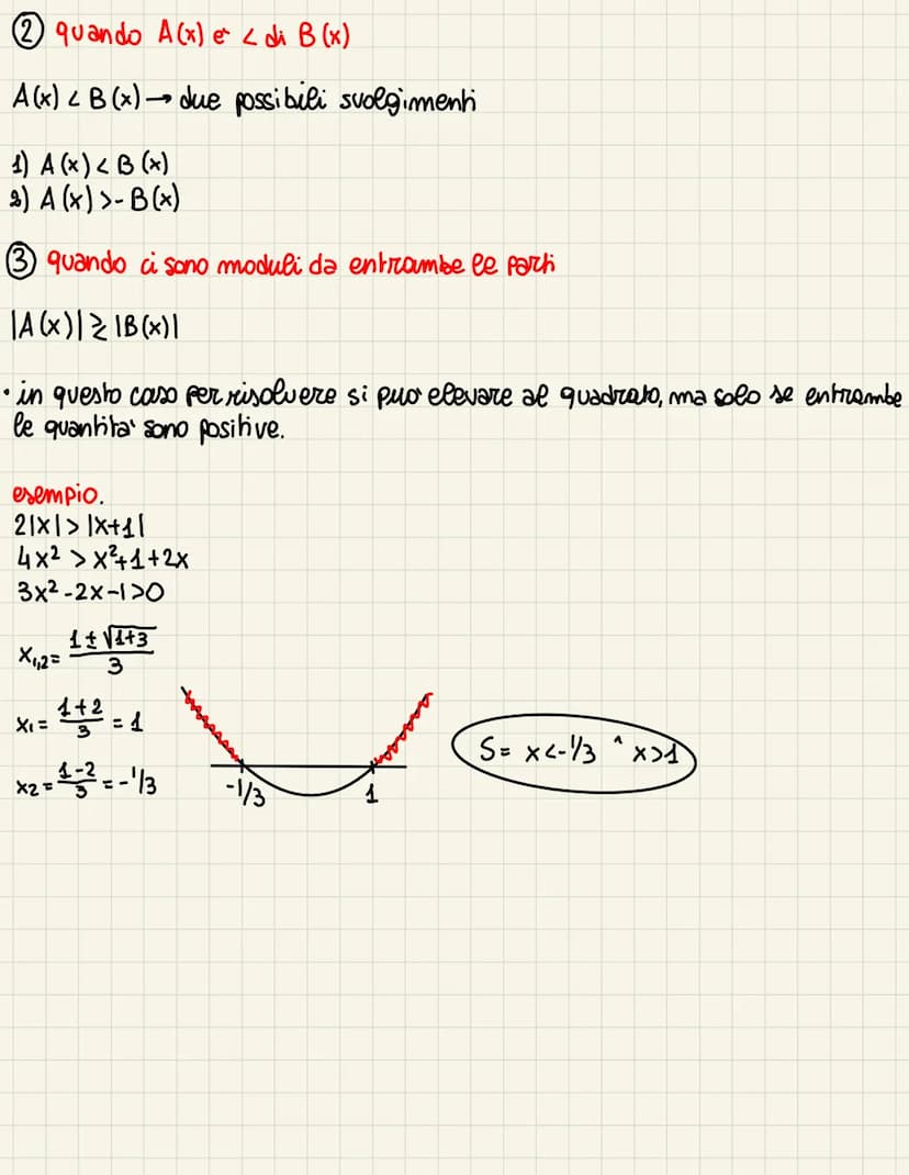 EQUAZIONI COM USLOMIRASSOLUTI
Con
• il valore assoluto e sempre una quantita positiva
151=5
1-71=7
1-√√21= √2
●
se pero c'e' un'incognita ne