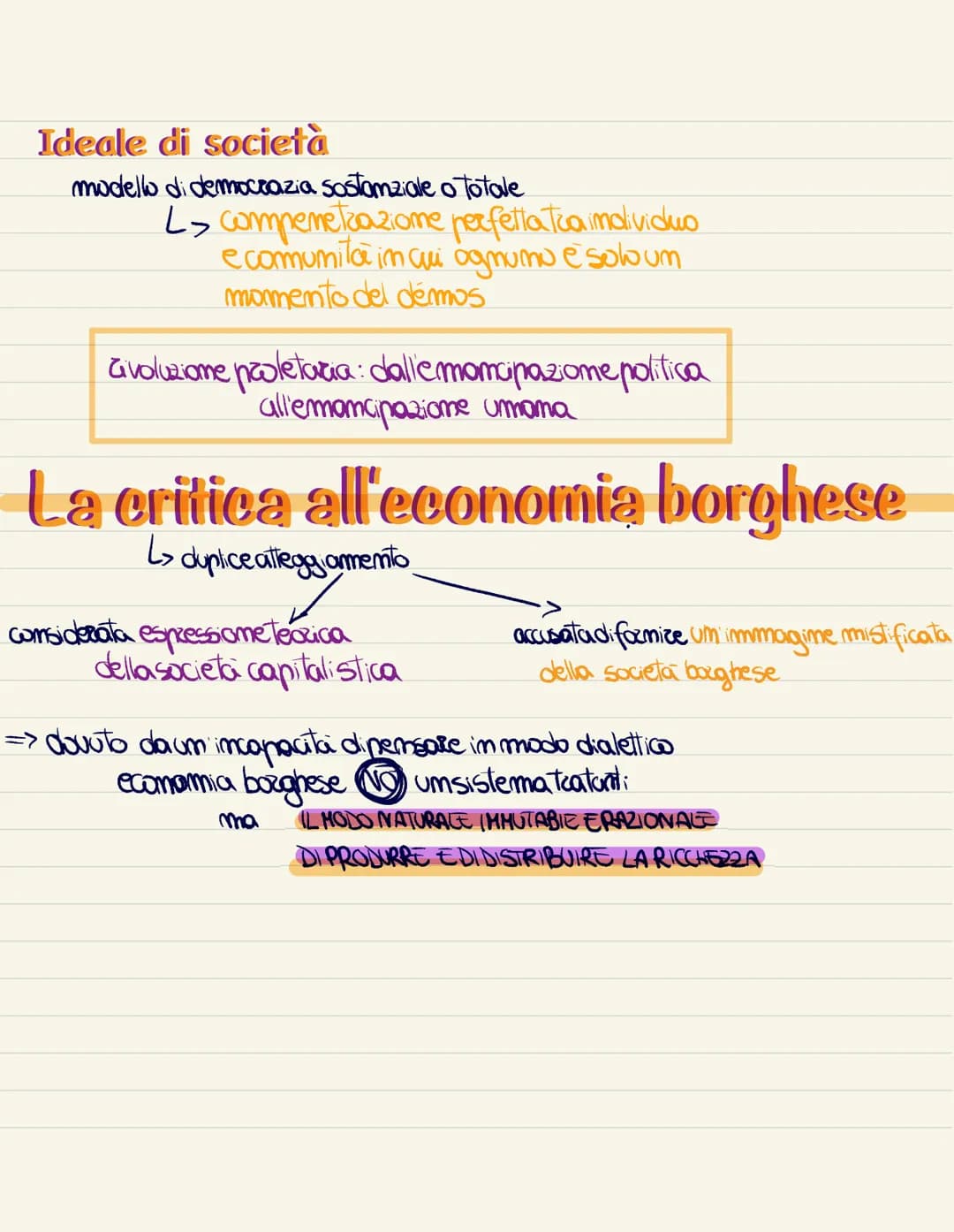 Marx
il pensiew:
Carattere globale pome unamalisi globale della storia e della societa
pervaso daum idea totalitalistica
Limueste i diversi 