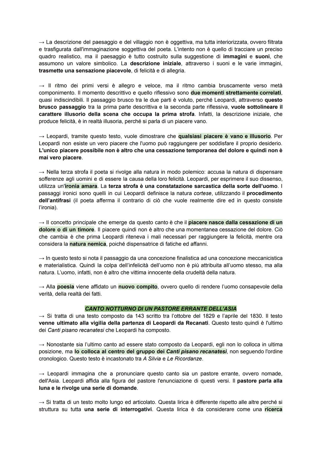 VITA
Leopardi nasce nel 1798 a Recanati nelle Marche, città appartenente allo stato pontificio. La
famiglia di Leopardi era una delle più im