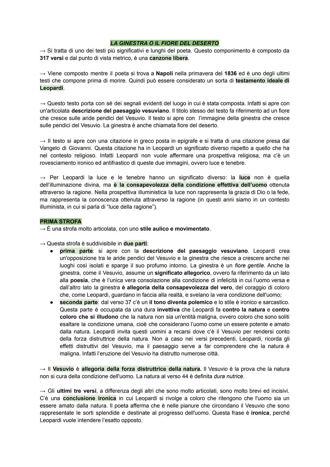 VITA
Leopardi nasce nel 1798 a Recanati nelle Marche, città appartenente allo stato pontificio. La
famiglia di Leopardi era una delle più im