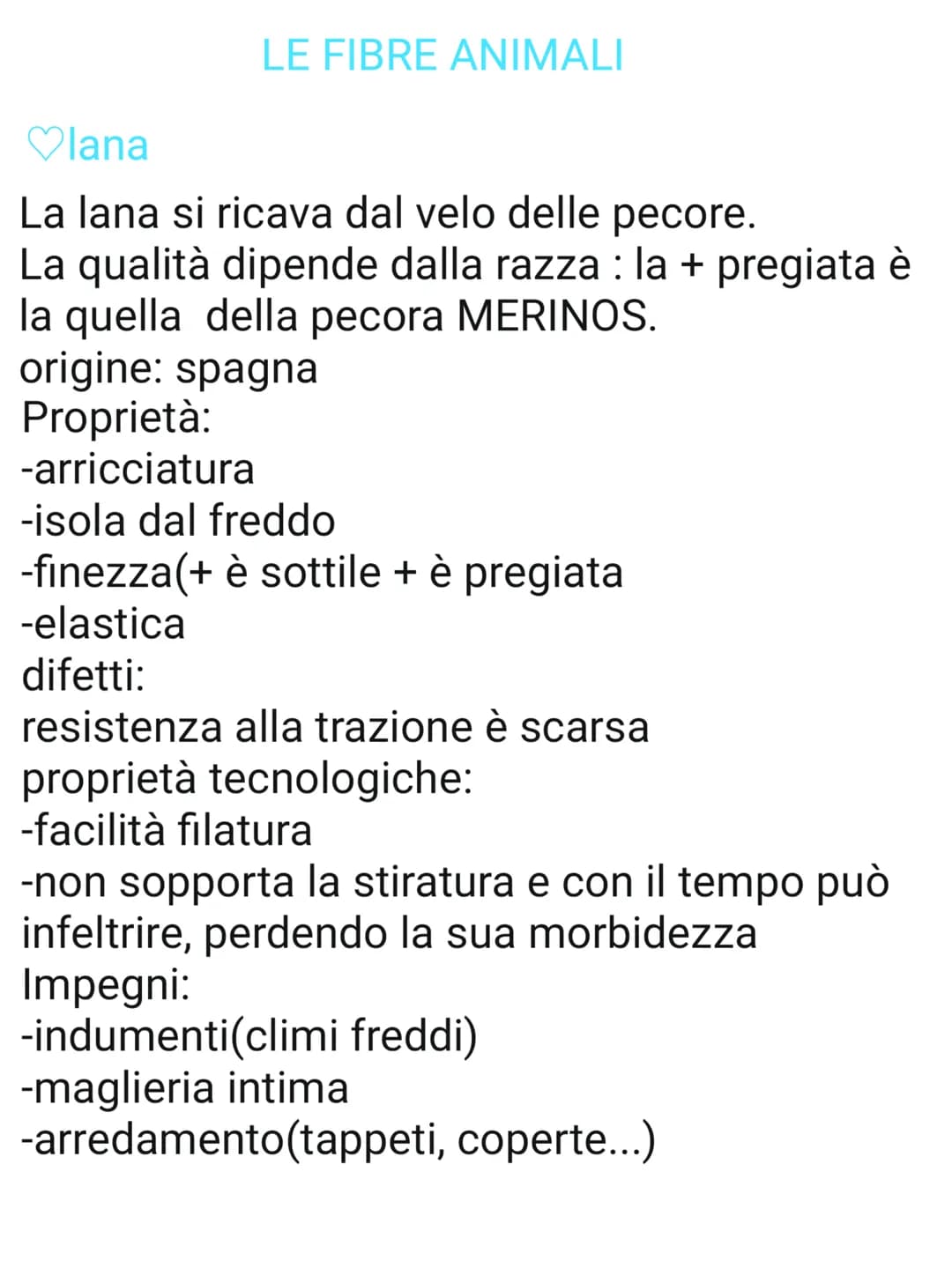 LE FIBRE VEGETALI
Hanno la proprietà di riunirsi in fili(filatura):
1)le fibre di origine naturale
2) le fibre di origine chimica
le fibre n