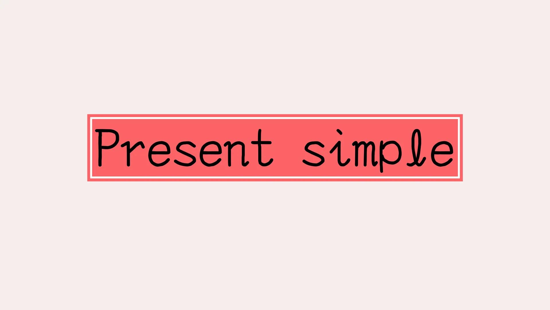 # PRESENT SIMPLE

AND

PRESENT CONTINUOUS Present simple We use **PRESENT SIMPLE** to talk about:

- **Routines and habits**
I strart the sc