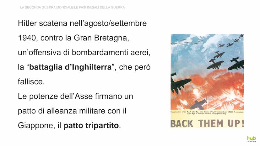La Seconda
guerra mondiale LA SECONDA GUERRA MONDIALE
LE FASI INIZIALI DELLA GUERRA
Convinto che la Germania abbia il diritto di conquistare