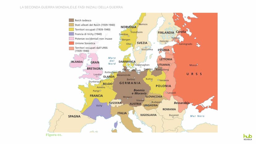 La Seconda
guerra mondiale LA SECONDA GUERRA MONDIALE
LE FASI INIZIALI DELLA GUERRA
Convinto che la Germania abbia il diritto di conquistare