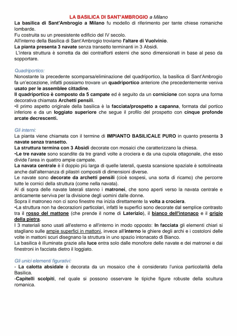ARTE ROMANICA
L'arte romanica è la fase dell'arte medievale europea che deriva dal romano antico, che si è
sviluppata a partire dalla fine d