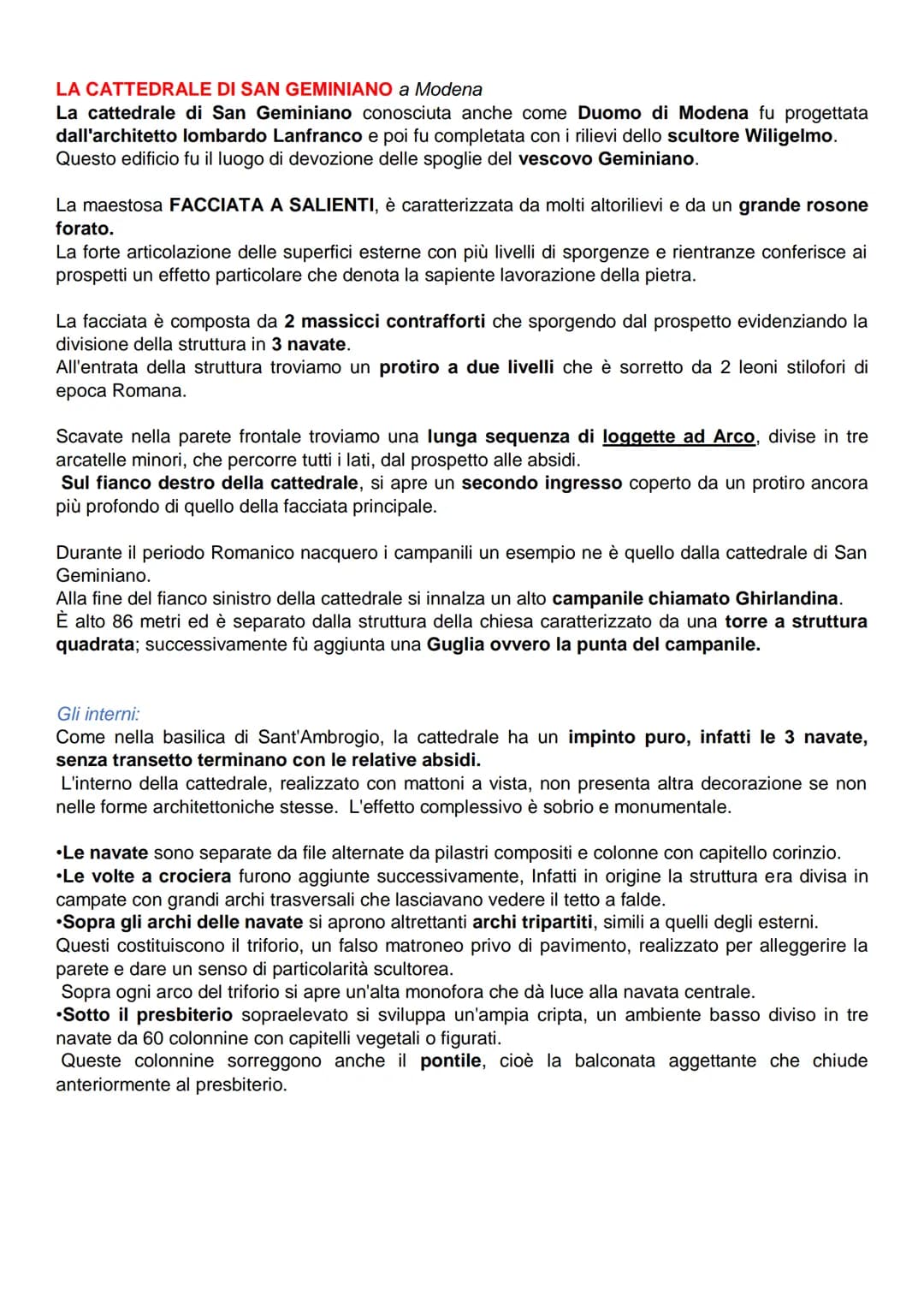 ARTE ROMANICA
L'arte romanica è la fase dell'arte medievale europea che deriva dal romano antico, che si è
sviluppata a partire dalla fine d