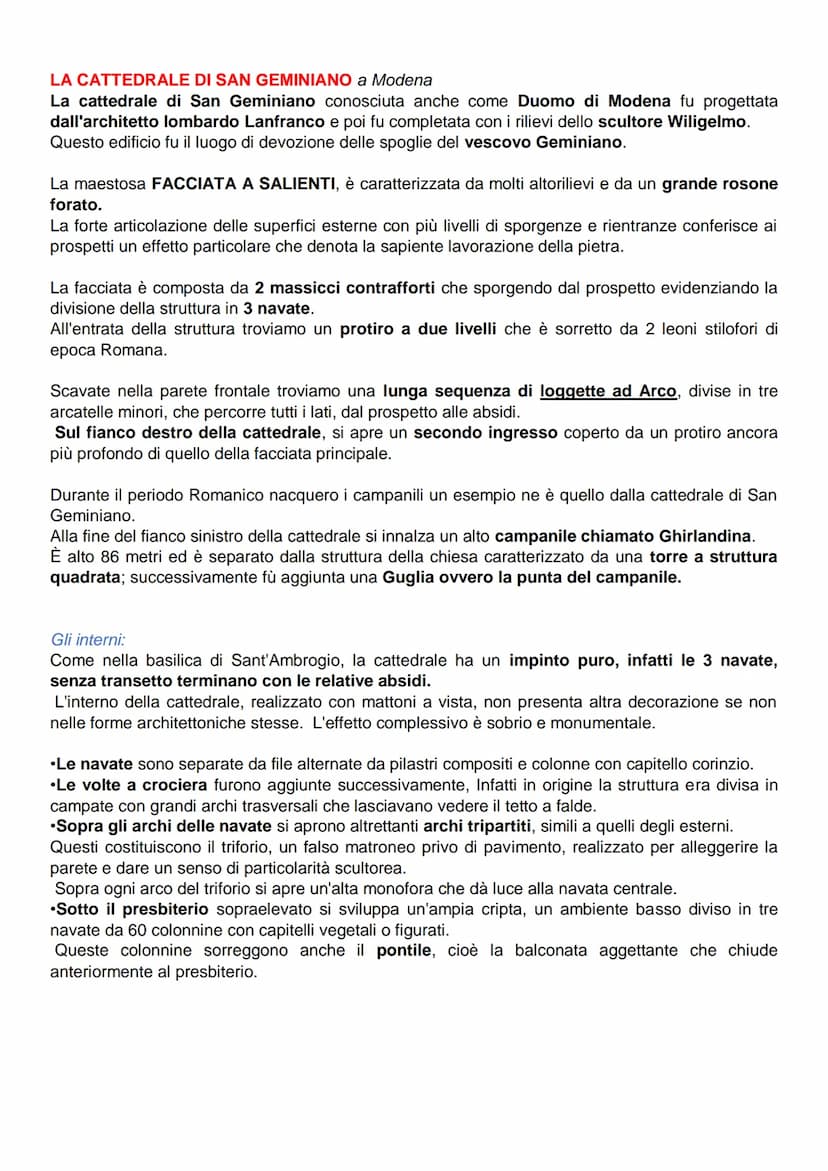 ARTE ROMANICA
L'arte romanica è la fase dell'arte medievale europea che deriva dal romano antico, che si è
sviluppata a partire dalla fine d