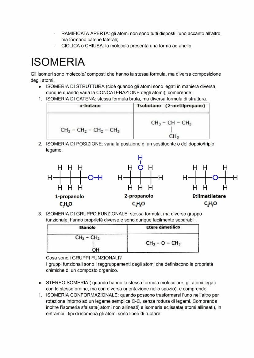 CHIMICA ORGANICA
Anche definita "chimica del carbonio" in quanto studia tutti i composti contenenti questo
elemento, insieme a idrogeno, spe