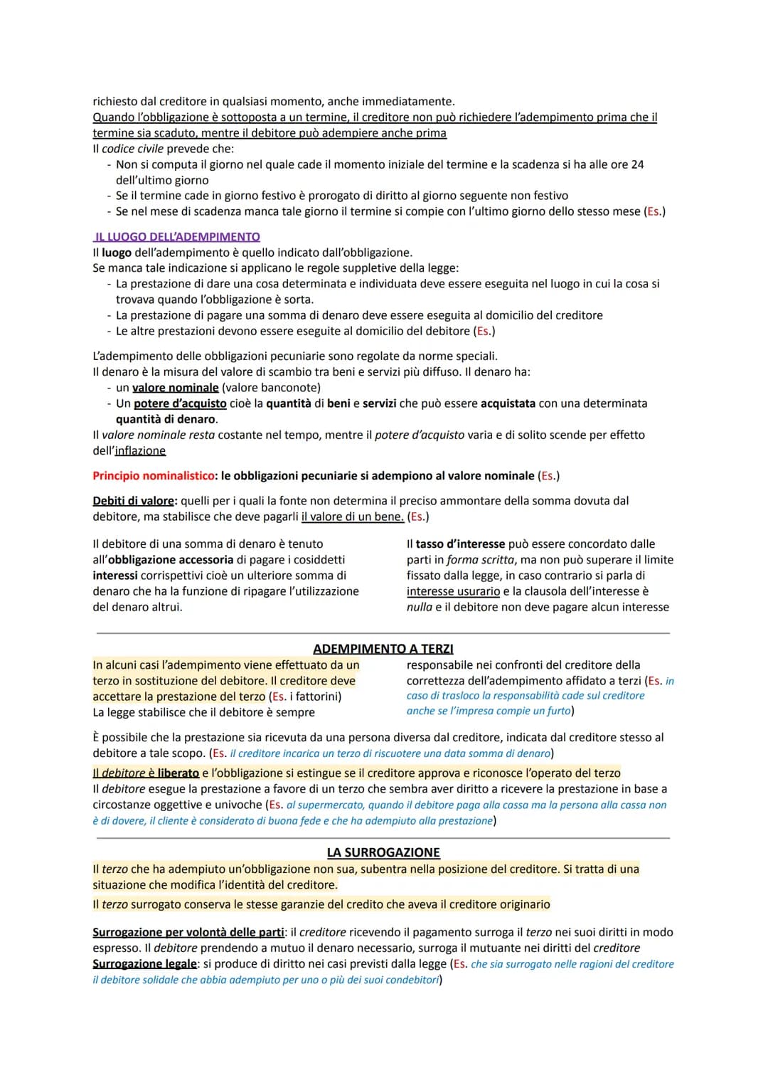 OBBLIGAZIONE
L'obbligazione è una relazione che lega due soggetti, uno dei quali deve tenere un dato comportamento a
vantaggio dell'altro.
I