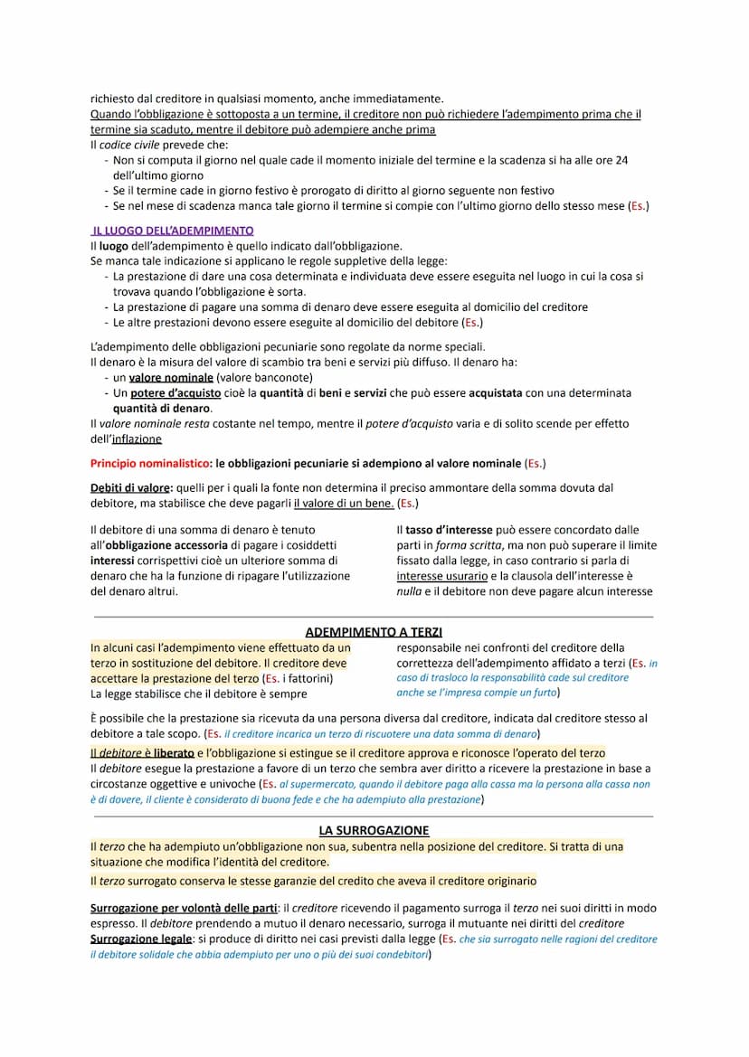 OBBLIGAZIONE
L'obbligazione è una relazione che lega due soggetti, uno dei quali deve tenere un dato comportamento a
vantaggio dell'altro.
I