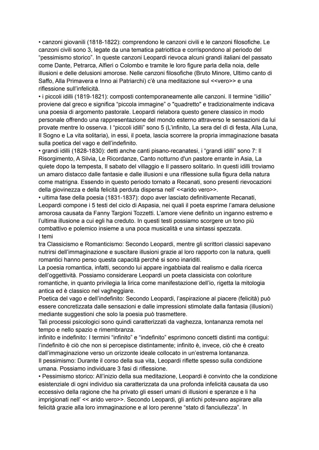 LETTERATURA ITALIANA
GIACOMO LEOPARDI
Giacomo Leopardi nasce nel 1798 a Recanati, un borgo nello stato pontificio.
Il padre esercita un'infl