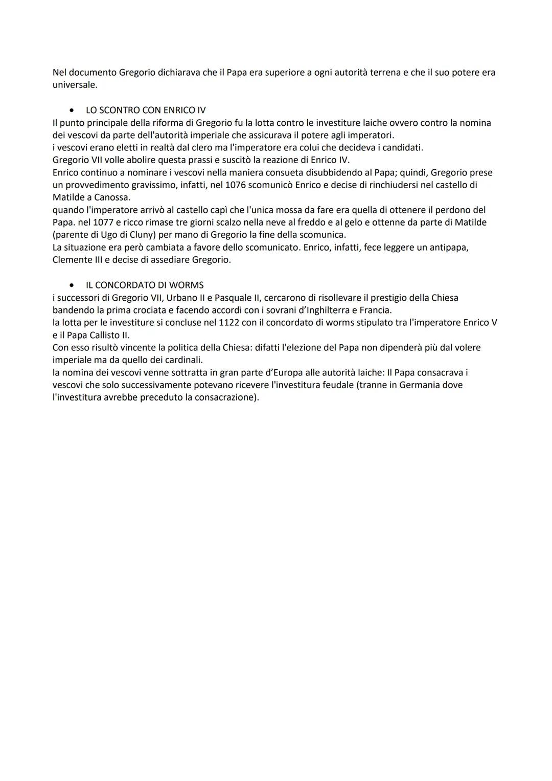 1) L'ETA DEGLI OTTONI
I REGNI NATI DALLA DISSOLUZIONE DELL'IMPERO CAROLINGIO
●
LA LOTTA PER LE INVESTITURE
Nell'877, con la deposizione dell