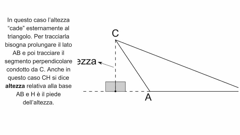 I TRIANGOLI
Un TRIANGOLO è un poligono
con TRE LATI (AB, CB, CA)
e
TRE ANGOLI INTERNI (a, ß, y).
Bè opposto
al lato CA
B
В
Bè compreso
tra i
