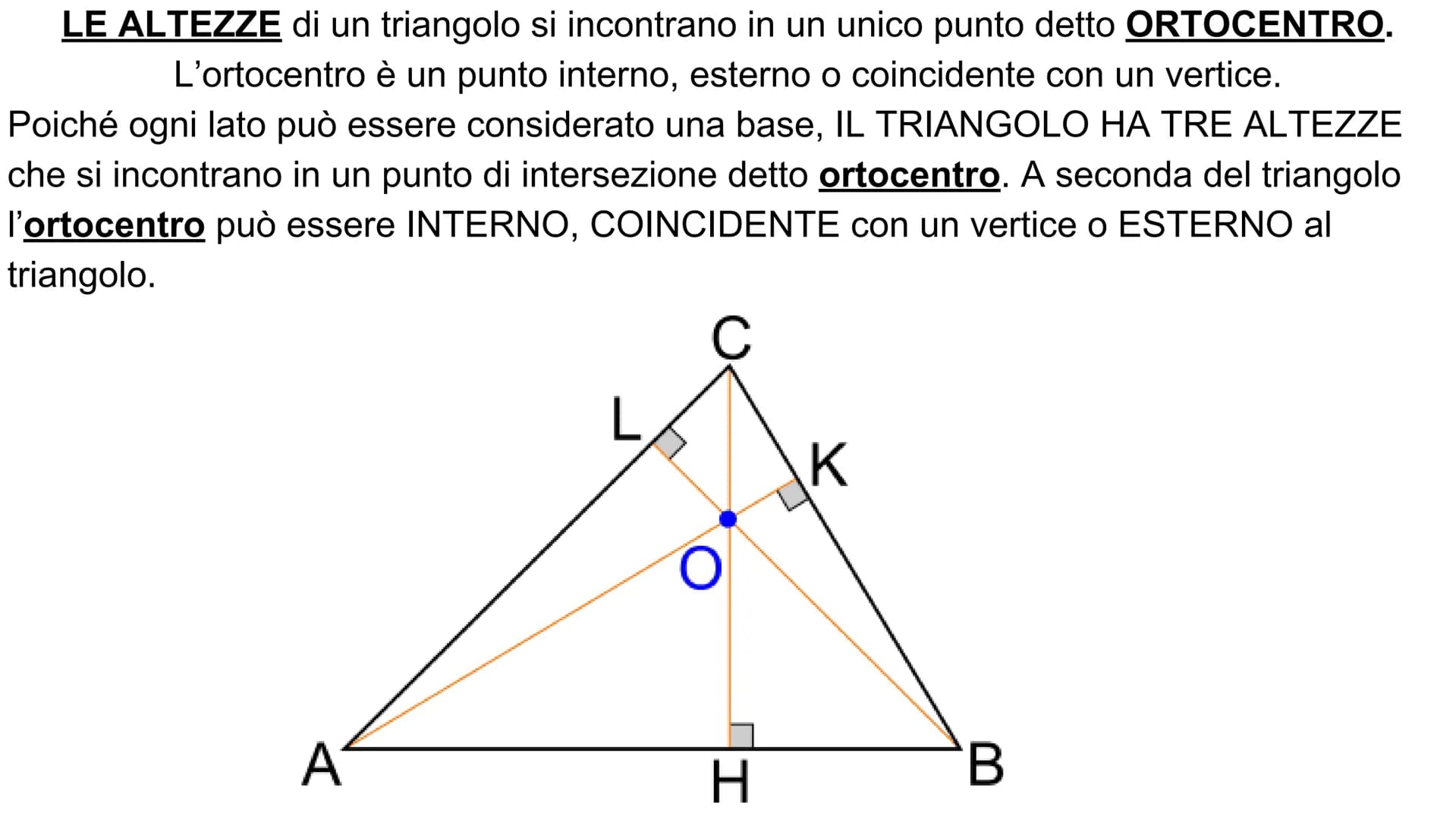 I TRIANGOLI
Un TRIANGOLO è un poligono
con TRE LATI (AB, CB, CA)
e
TRE ANGOLI INTERNI (a, ß, y).
Bè opposto
al lato CA
B
В
Bè compreso
tra i