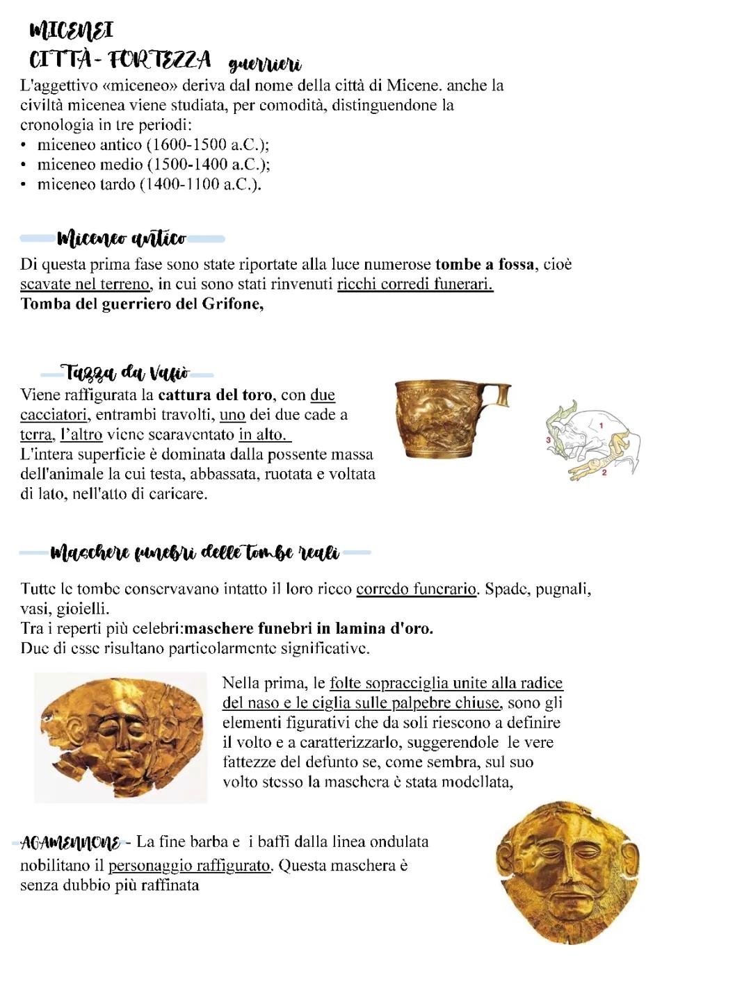 Micenei - storia dell’arte