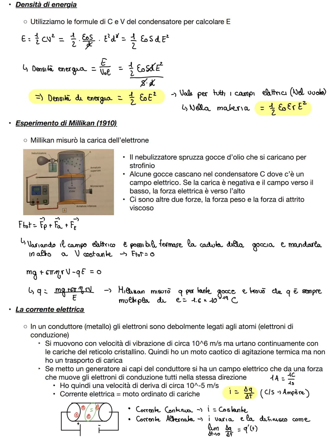 Energia potenziale elettrica e potenziale elettrico
• Una forza è conservativa se il lavoro non dipende dal tragitto ma dalla posizione iniz