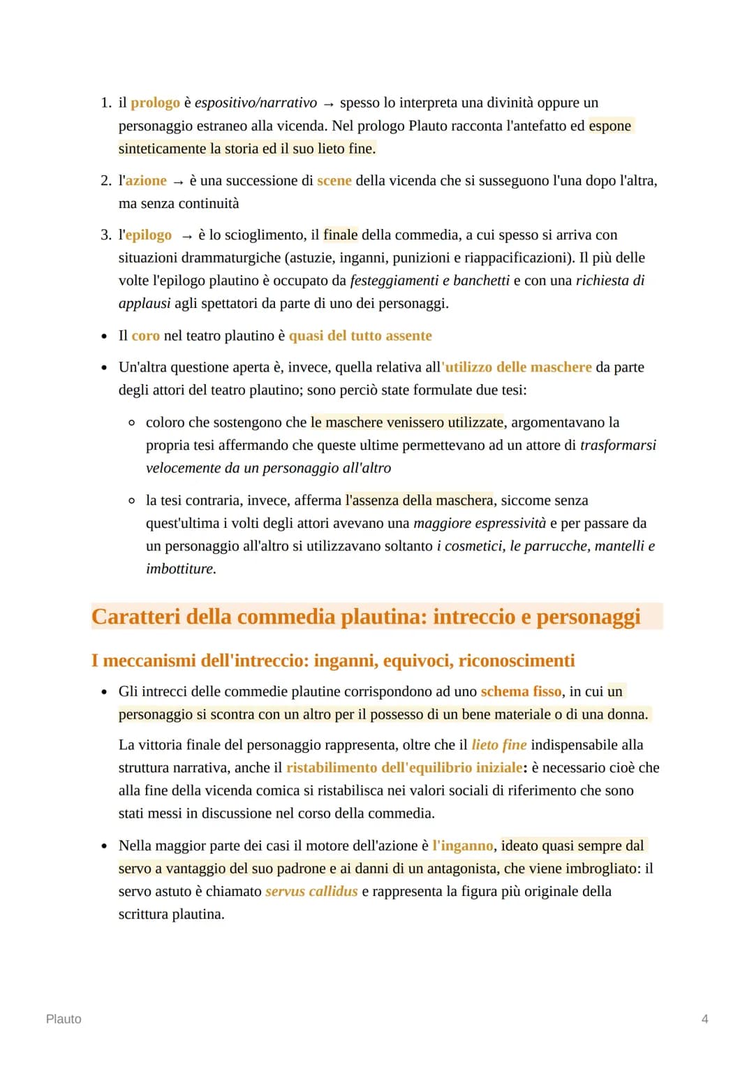 Plauto
Plauto
Le notizie biografiche
• Non abbiamo molte notizie biografiche di Plauto. Egli, nonostante fosse italico, aveva i
tria nomina 