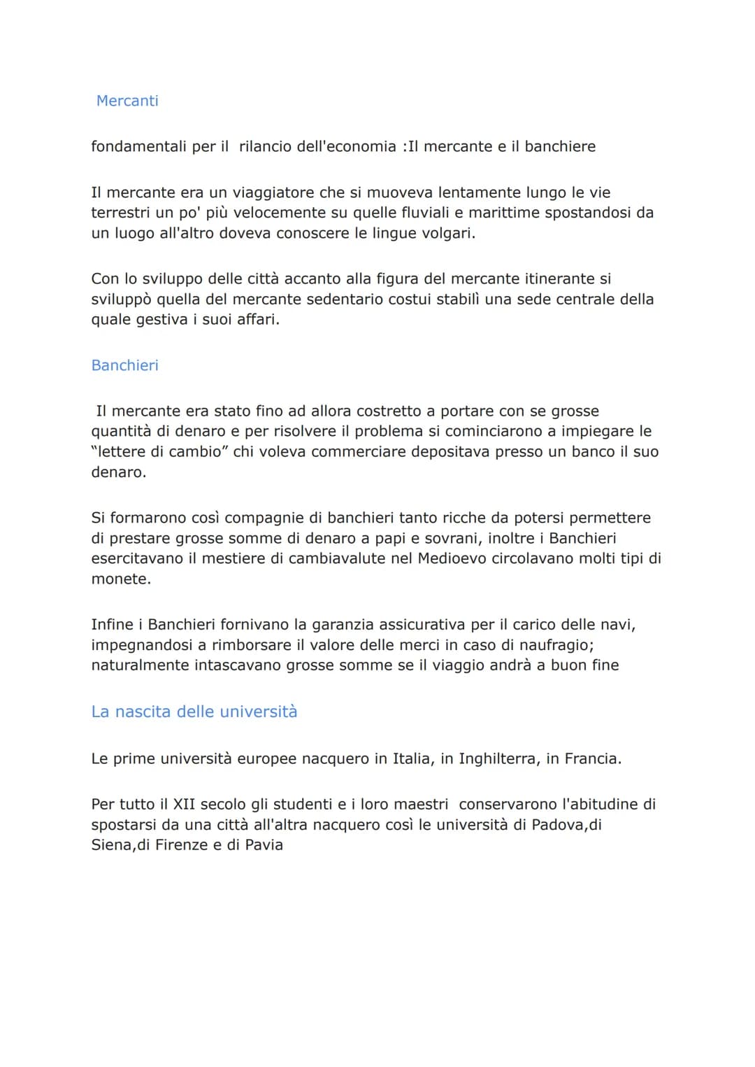 La nascita del Comune
I centri urbani crescono di importanza
Tra il IX e il X secolo avvennero importanti cambiamenti. nelle città dalla
cre