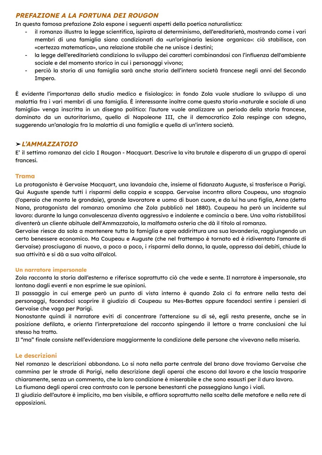 IL NATURALISMO
Il riflesso letterario della cultura positivistica fu il Naturalismo, tendenza letteraria di origine francese che
dominerà la