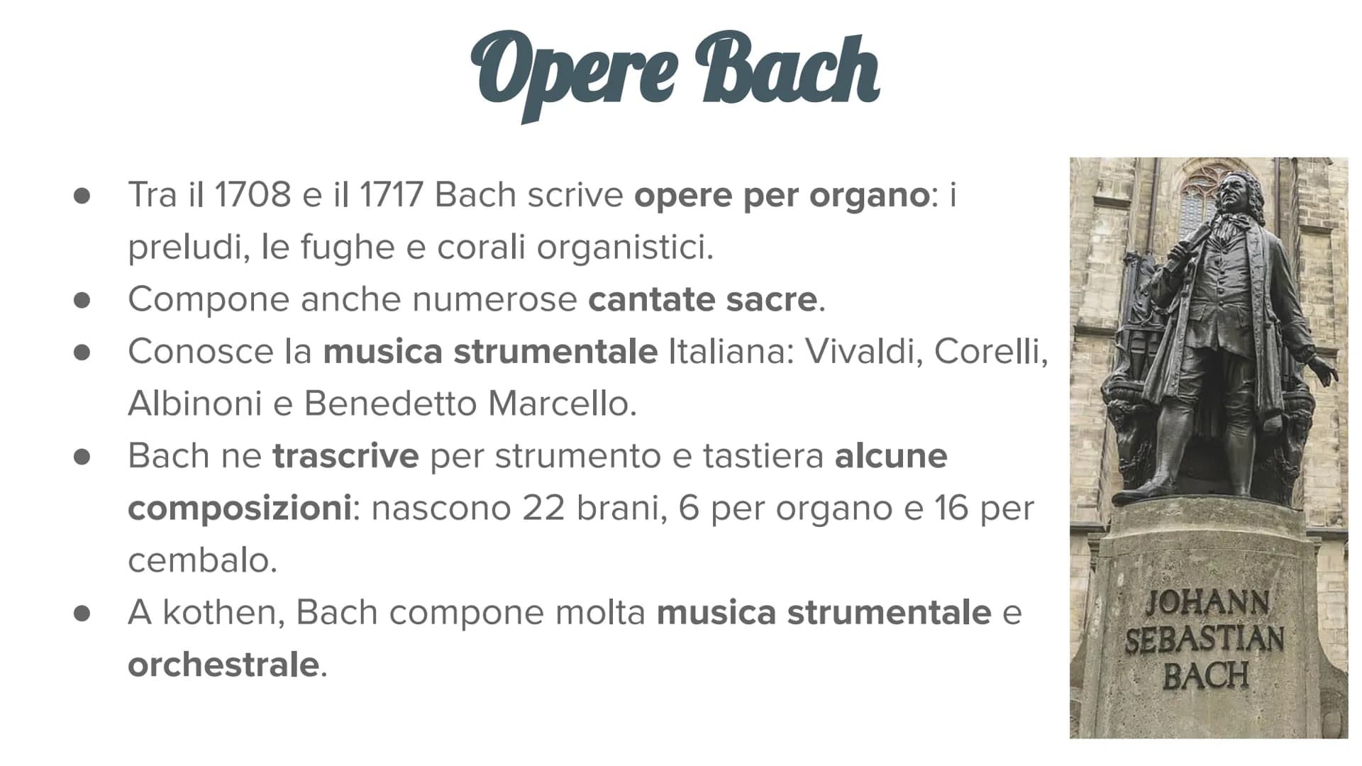 er
Vivaldi e
Bach Biografia Vivaldi
Nasce a Venezia nel 1678
Più importante compositore e violinista del suo
tempo
Muore a Vienna nel 1741.
