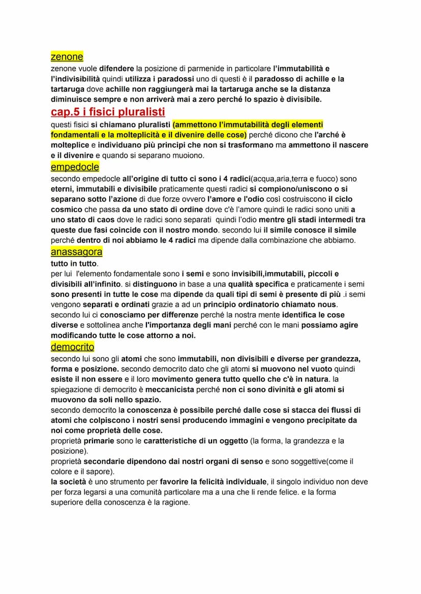 
<p>I fisici di Milito sono monisti perché credono che il principio di tutto sia una sola cosa, ossia che l'elemento fondamentale della natu