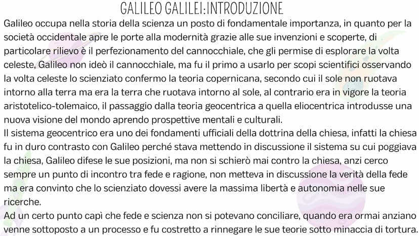 GALILEO GALILEI
FLI contesto storico
L'evento storico più significativo del 1600 è la guerra dei trent'anni,1618-1648,questo conflitto inizi