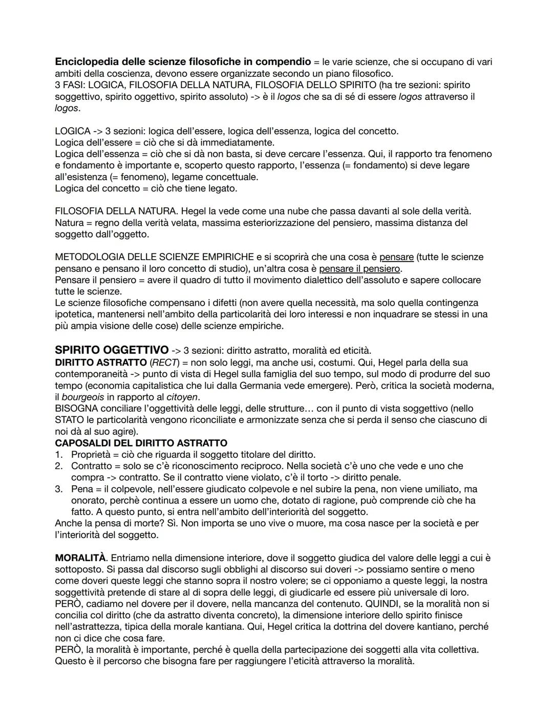 Hegel, Enciclopedia delle scienze filosofiche in compendio
