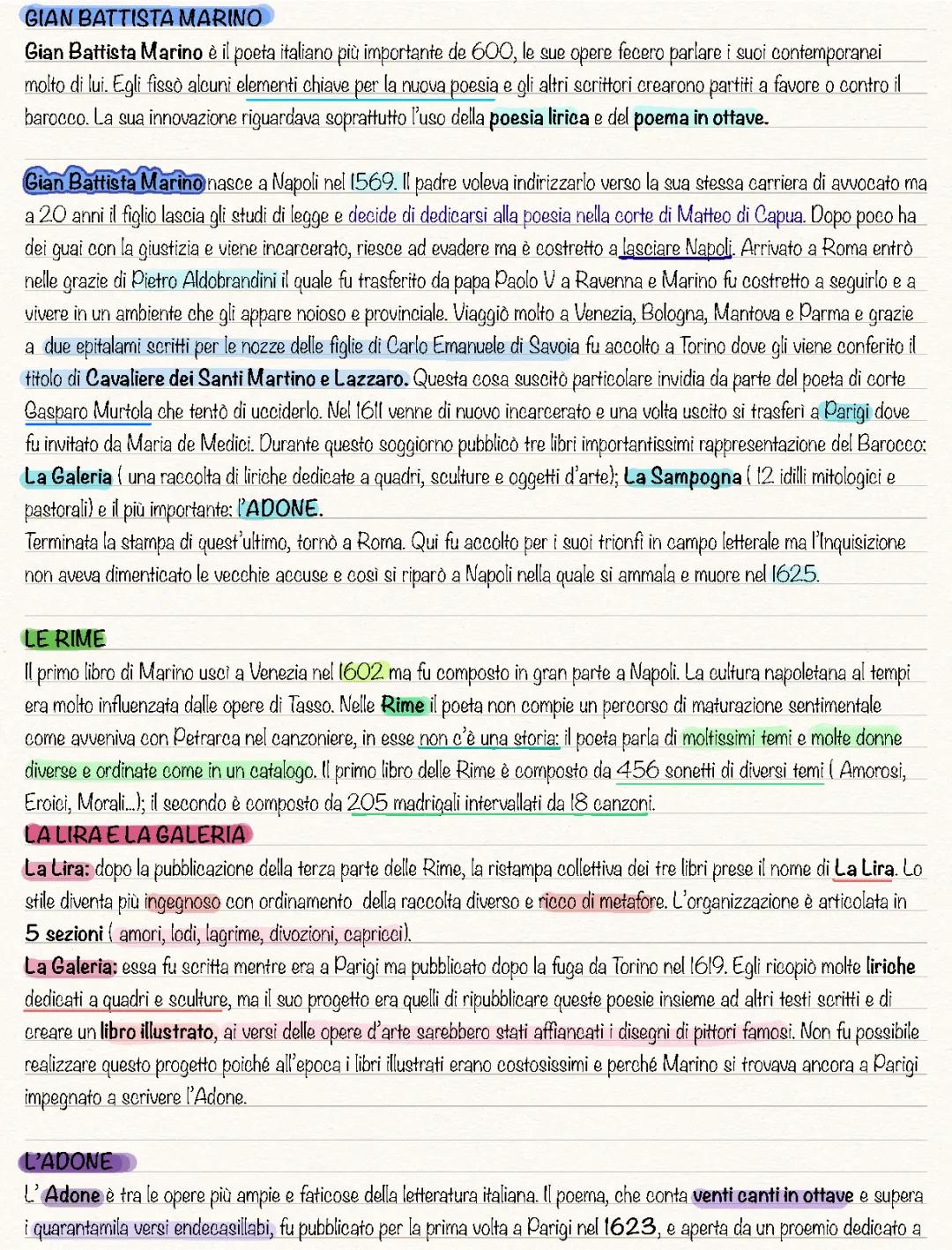 Gian Battista Marino e l’Adone