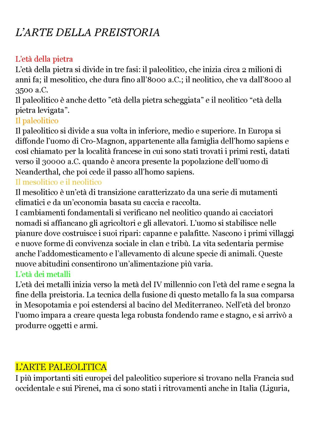 arte preistorica