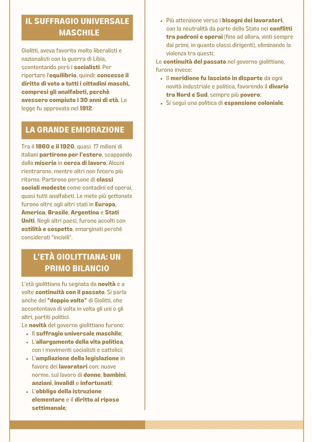 UNA FORTE CRESCITA
ECONOMICA
Grazie a Giolitti, l'Italia tra la fine
dell'Ottocento e il 1914, ebbe la sua prima
vera "rivoluzione industria