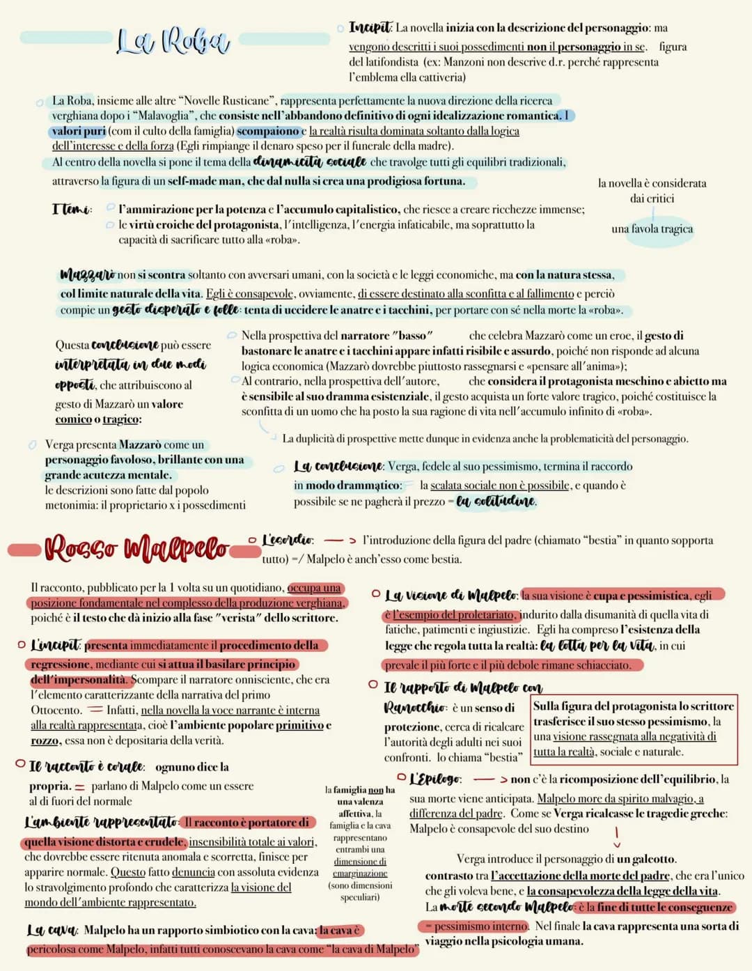 La Roba
o La Roba, insieme alle altre "Novelle Rusticane", rappresenta perfettamente la nuova direzione della ricerca
verghiana dopo i "Mala