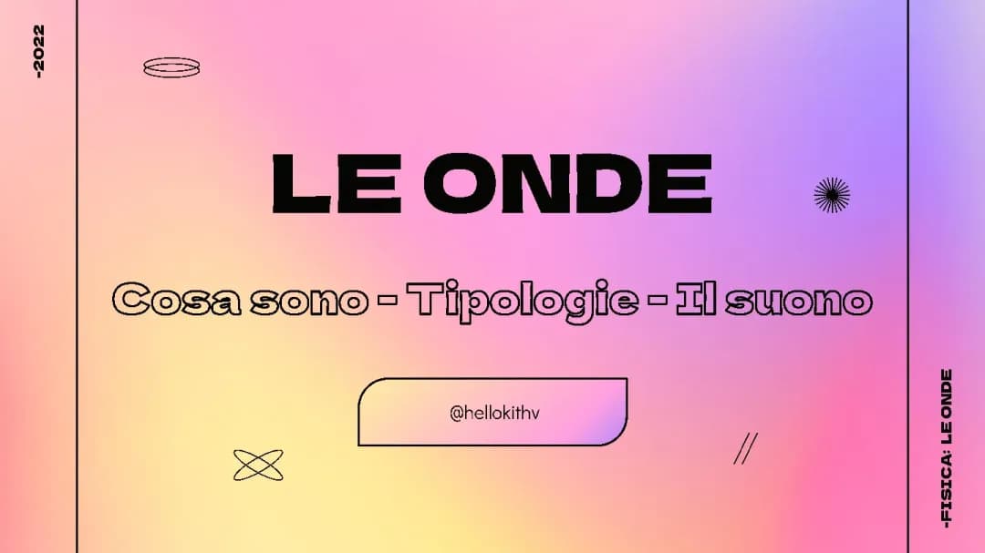LE ONDE - Fisica