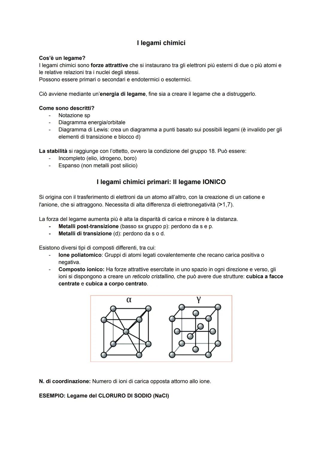 Tipi di Legami Chimici