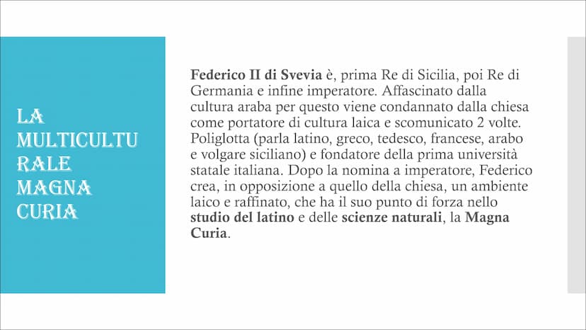 LA SCUOLA
SICILIANA INFORMAZIONI
GENERALI
La corrente (indichiamo per
corrente quei movimenti
letterari in cui diversi poeti
in uno stesso p