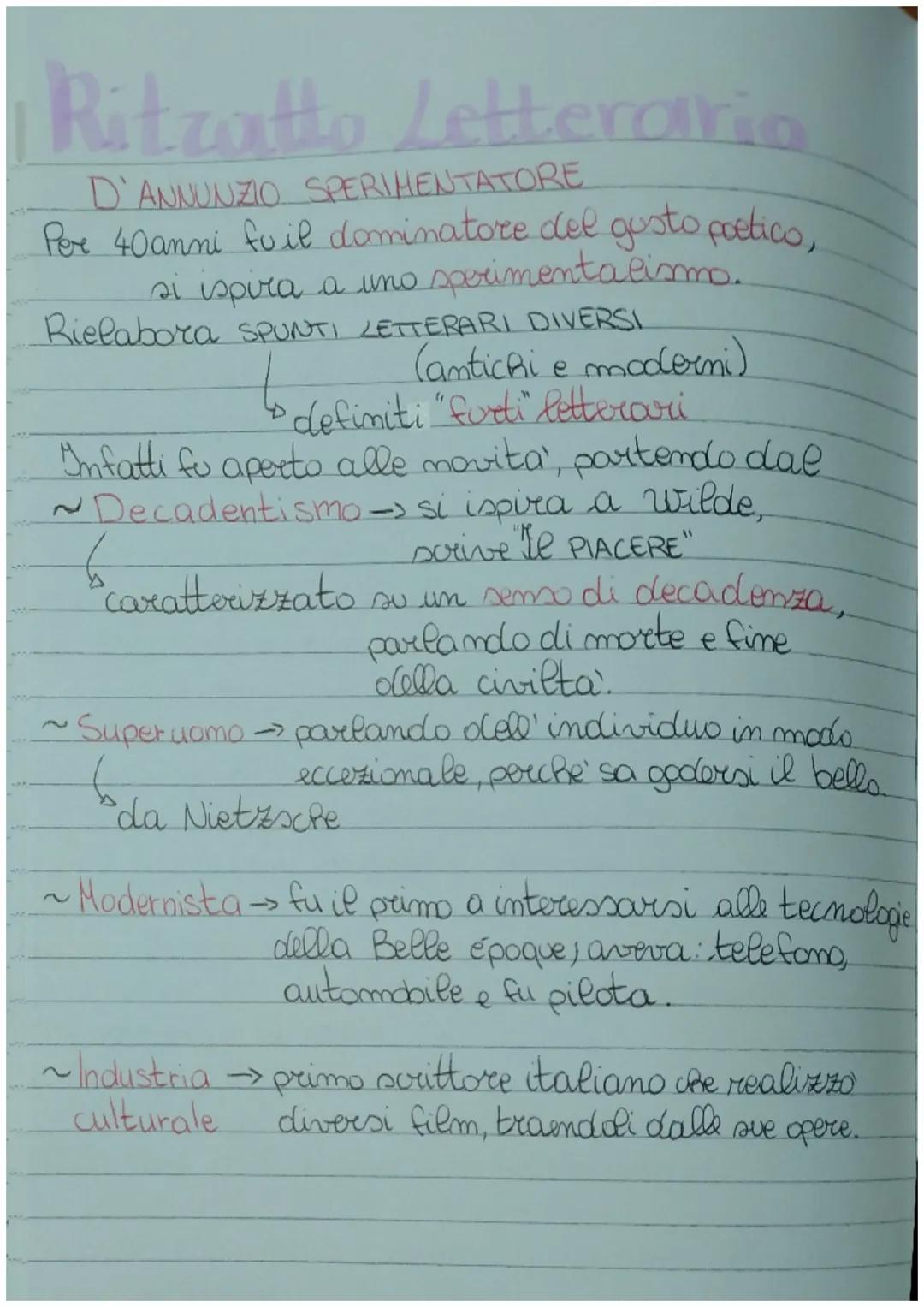 # GABRIELE D'ANNUNZIO

Poeta dee DECADENTISIO che sviluppa la corocente
dell' ESTETISHO.

Lada orande esteta CERCA DI RENDERE LA SUA VISA
UN