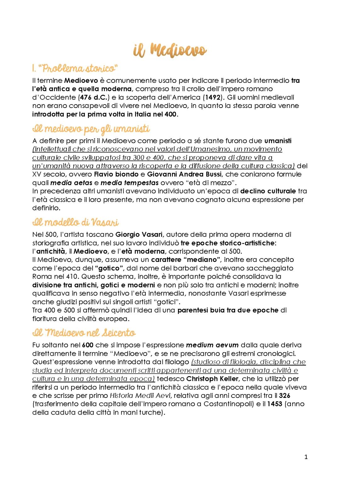 Il Medioevo